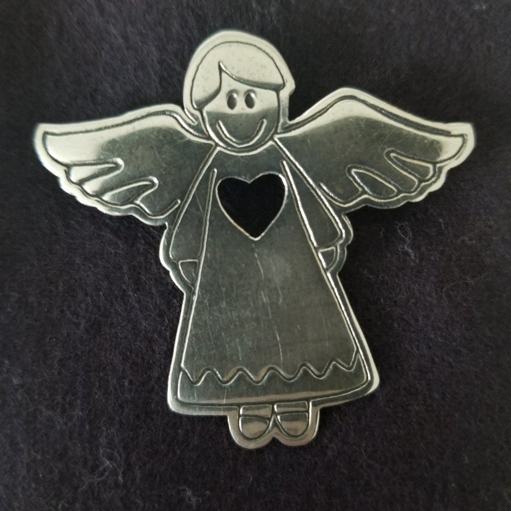 Sterling Silver Angel Pin